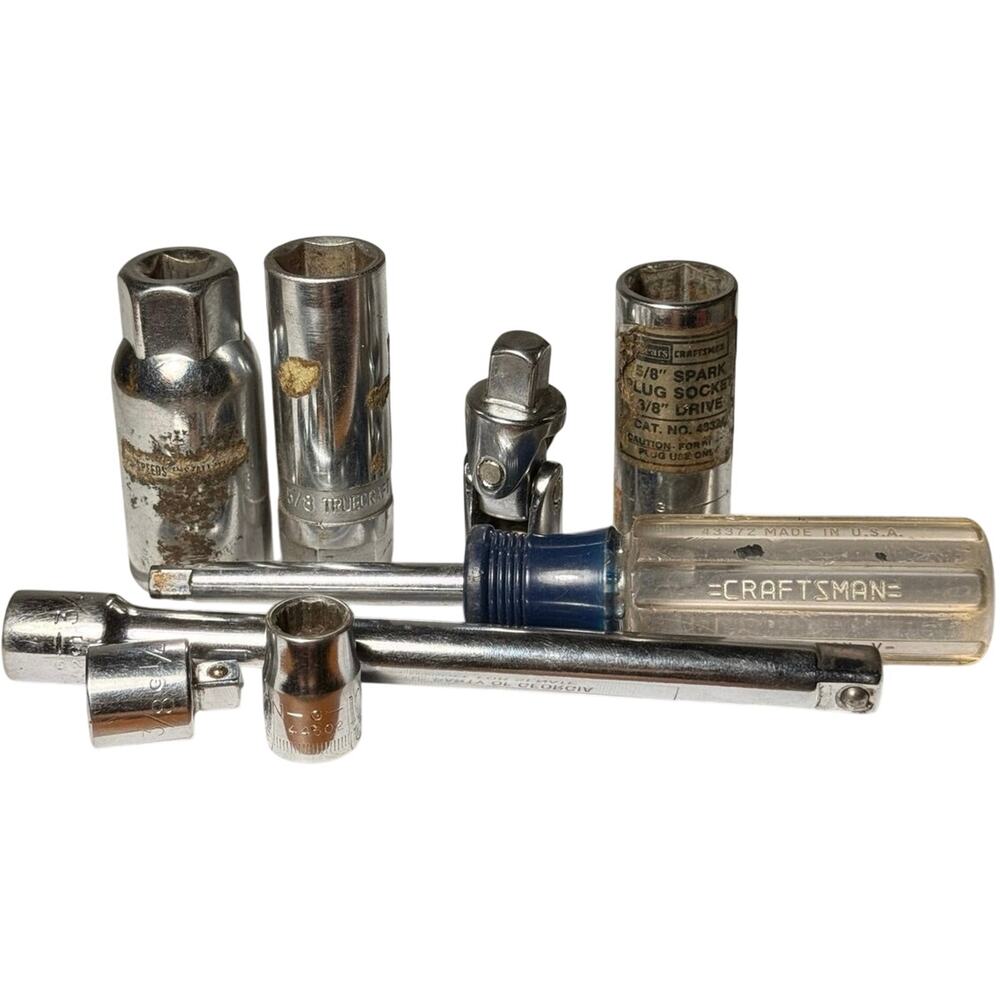 VTG Craftsman 1/4" & 3/8" Drive Socket Accessory Service Lot Extension U-Joint